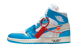 nike jordan off white «blue»